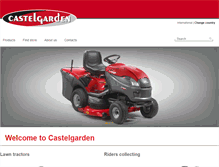 Tablet Screenshot of castelgarden.com